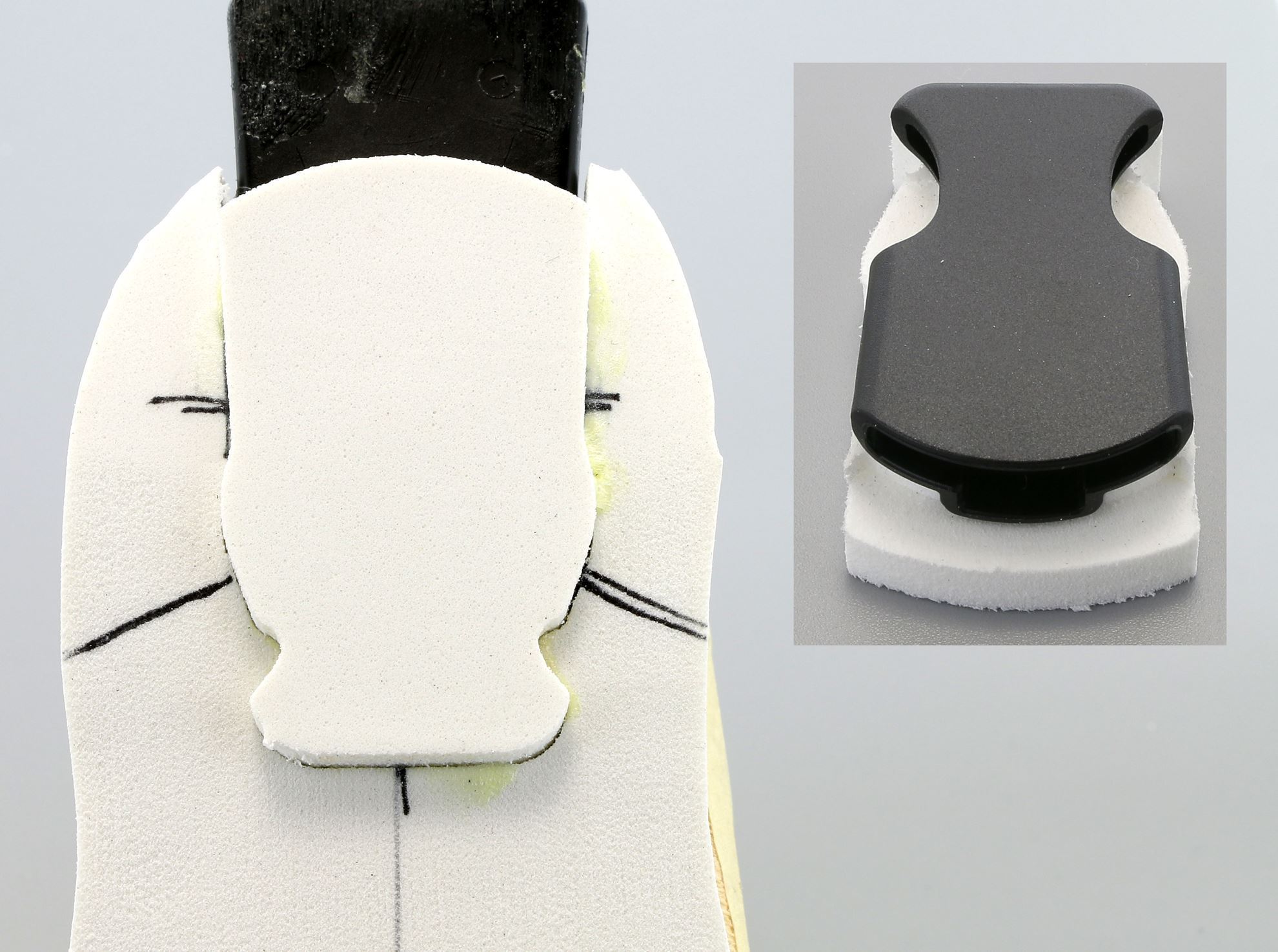 Ambulatory ADM Footwear Adaption Kit without Soles (single sole)