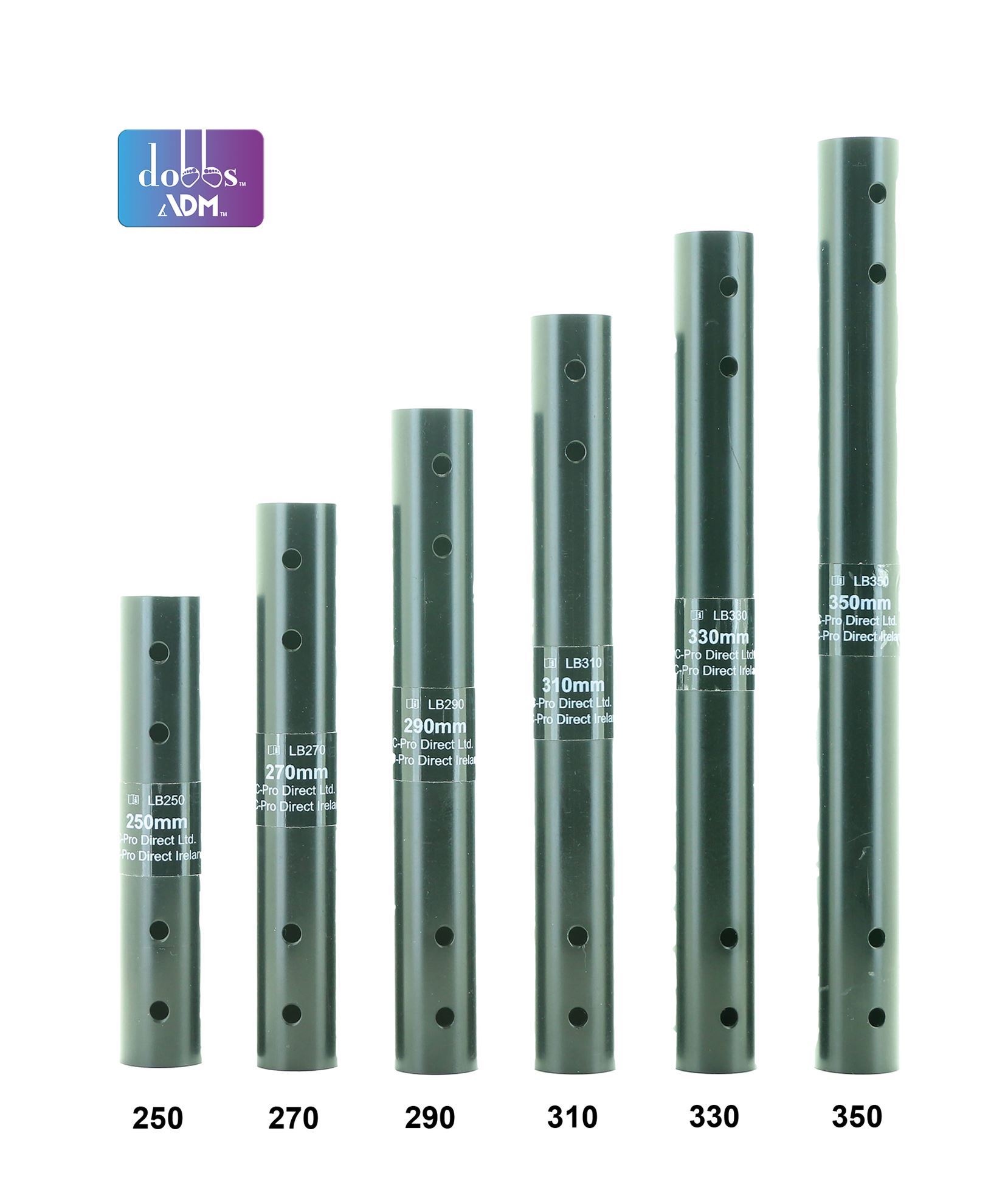 BULK ORDER: Large Dobbs ADM Bars (all lengths in packs of 3 bars)