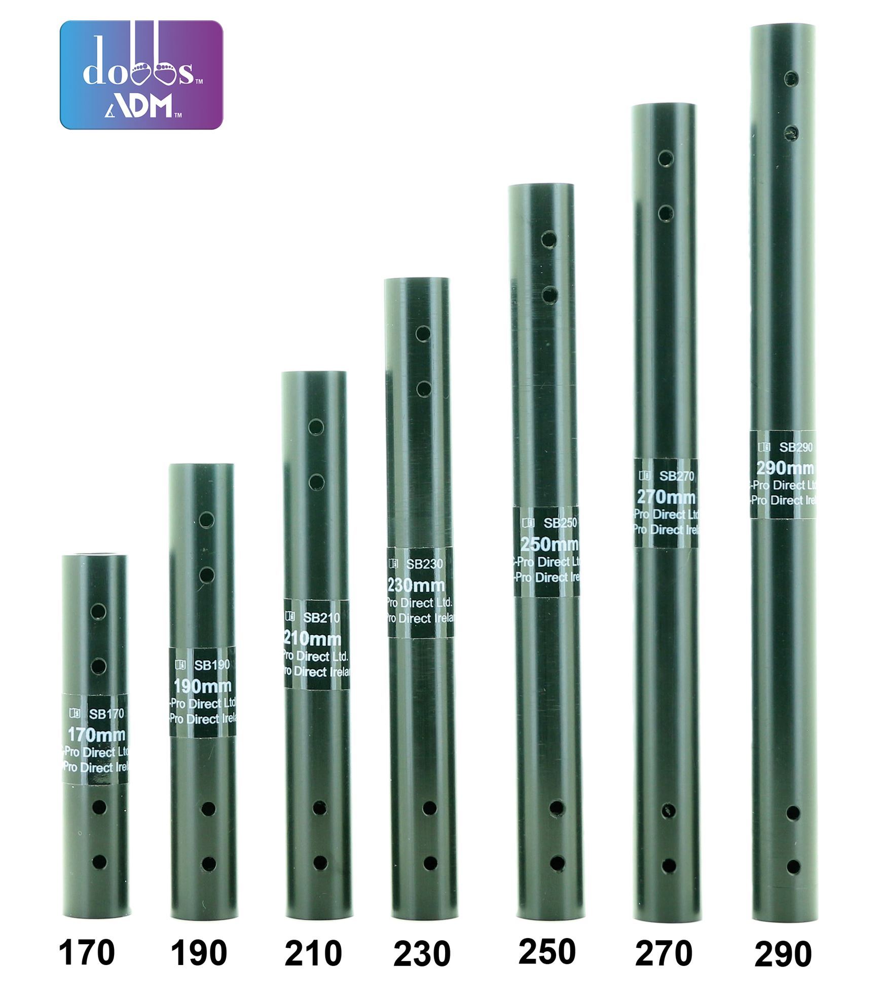 BULK ORDER:  Small Dobbs ADM Bars (all lengths in packs of 3 bars)